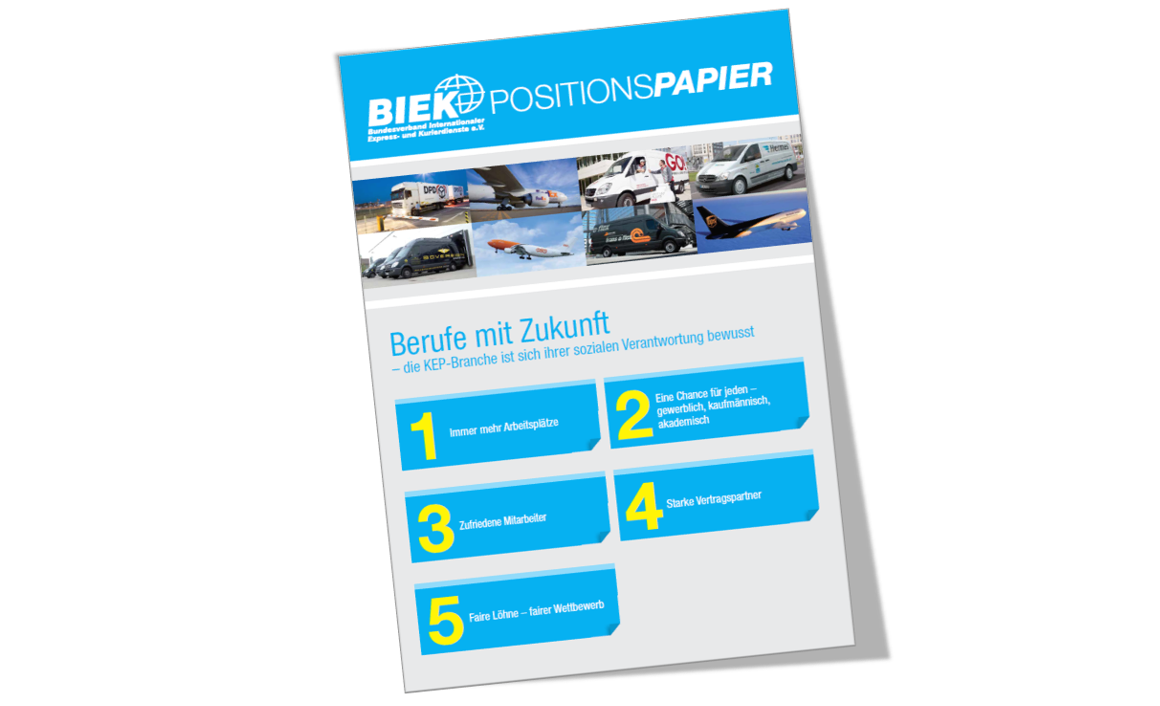 Berufe mit Zukunft - die KEP-Branche ist sich ihrer sozialen Verantwortung bewusst